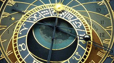 Astronomische Uhr am Rathaus in Prag, Tschechei