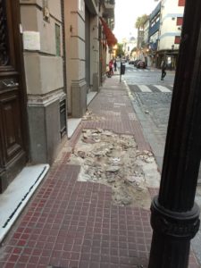 kaputte Gehwege in Buenos Aires